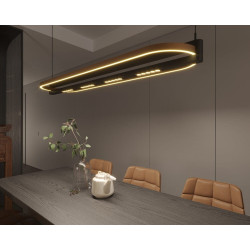 PAKABINAMAS LED ŠVIESTUVAS SINGAPUR L123 80W RUDAS | JUODAS pigiau