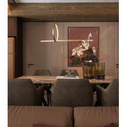 PAKABINAMAS LED ŠVIESTUVAS LOZANNA L100 18W BRONZOS SPALVOS kaina