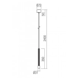 PAKABINAMAS LED ŠVIESTUVAS DRILL FLEXIBLE 8,5W 3000K JUODAS internetu