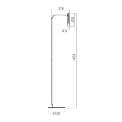 PASTATOMAS LED ŠVIESTUVAS DRILL 8W 3000K juodas pigiau