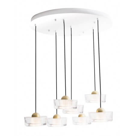 PAKABINAMAS LED ŠVIESTUVAS MAXLIGHT LIPARI VII D62 38W AUKSO SPALVOS P0544
