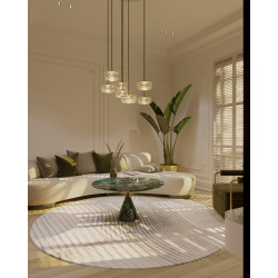 PAKABINAMAS LED ŠVIESTUVAS LIPARI VII D62 38W AUKSO SPALVOS pristatymas