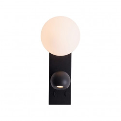 SIENINIS LED ŠVIESTUVAS ATOM 10W JUODAS