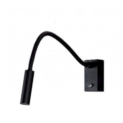 SIENINIS LED ŠVIESTUVAS RIDER 3W JUODAS