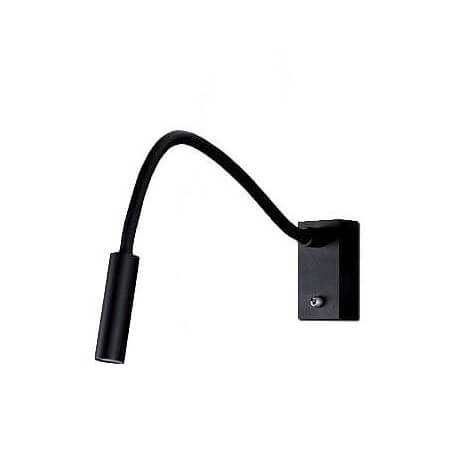 SIENINIS LED ŠVIESTUVAS MAXLIGHT RIDER 3W JUODAS W0046