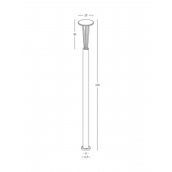 PASTATOMAS LED ŠVIESTUVAS E445 15,5W TAMSIAI PILKAS internetu