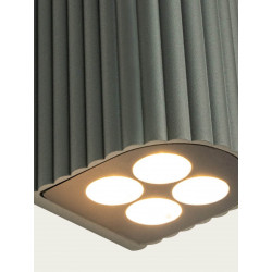 SIENINIS LED ŠVIESTUVAS E422 8W TAMSIAI PILKAS kaina