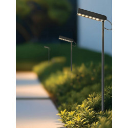 PASTATOMAS LED ŠVIESTUVAS E407 8W JUODAS pigiau