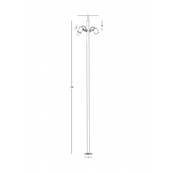 PASTATOMAS LED ŠVIESTUVAS E405 17W JUODAS pigiau