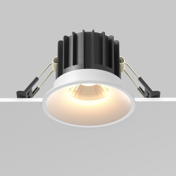 Įleidžiamas LED šviestuvas Round 3000K 12W 50° BALTAS kaina