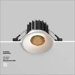 Įleidžiamas LED šviestuvas Round 3000K 12W 50° BALTAS pristatymas