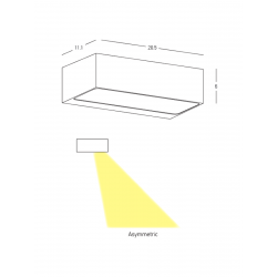 SIENINIS LED ŠVIESTUVAS E518 13,5W TAMSIAI PILKAS pigiau