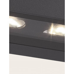 SIENINIS LED ŠVIESTUVAS E518 13,5W TAMSIAI PILKAS kaina