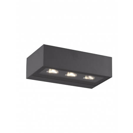 SIENINIS LED ŠVIESTUVAS ZAMBELIS E518 13,5W TAMSIAI PILKAS