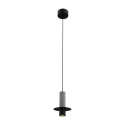 PAKABINAMAS LED ŠVIESTUVAS 25378 6W JUODAS | PILKAS