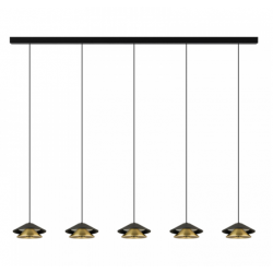 PAKABINAMAS LED ŠVIESTUVAS 25452 L105 45W JUODAS | AUKSO SPALVOS