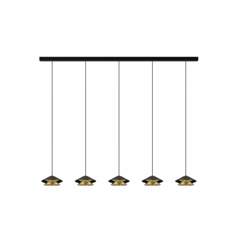 PAKABINAMAS LED ŠVIESTUVAS ZAMBELIS 25452 L105 45W JUODAS | AUKSO SPALVOS