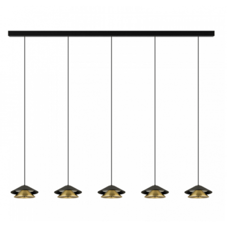 PAKABINAMAS LED ŠVIESTUVAS ZAMBELIS 25452 L105 45W JUODAS | AUKSO SPALVOS