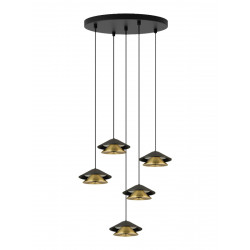 PAKABINAMAS LED ŠVIESTUVAS 25453 45W JUODAS | AUKSO SPALVOS