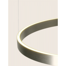 PAKABINAMAS LED ŠVIESTUVAS 25373 D60-80 118W NIKELIO SPALVOS DIM pigiau