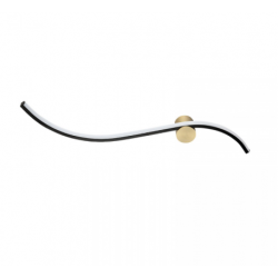 SIENINIS LED ŠVIESTUVAS 25266 L65 14W JUODAS | AUKSO SPALVOS