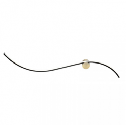 SIENINIS LED ŠVIESTUVAS 25267 L102 19W JUODAS | AUKSO SPALVOS