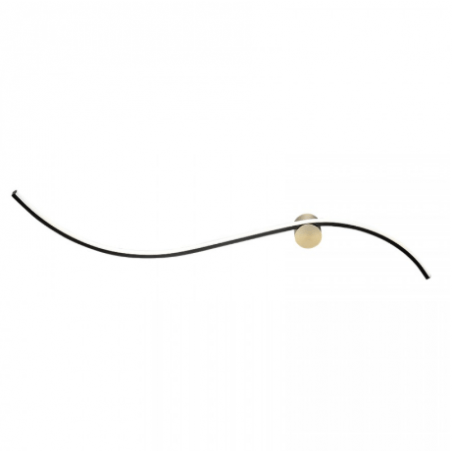 SIENINIS LED ŠVIESTUVAS ZAMBELIS 25267 L102 19W JUODAS | AUKSO SPALVOS