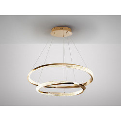PAKABINAMAS LED ŠVIESTUVAS ORBITAS D80 68W AUKSO SPALVOS kaina