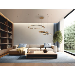 PAKABINAMAS LED ŠVIESTUVAS ORBITAS 120W AUKSO SPALVOS kaina