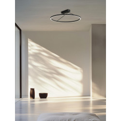 LUBINIS LED ŠVIESTUVAS 2563 D80 51W JUODAS kaina