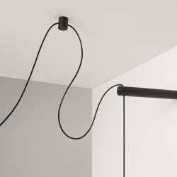 PAKABINAMAS LED ŠVIESTUVAS TWINS 20W JUODAS kaina