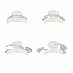 LUBINIS LED ŠVIESTUVAS SU VENTILIATORIUMI 25329 20W BALTAS kaina