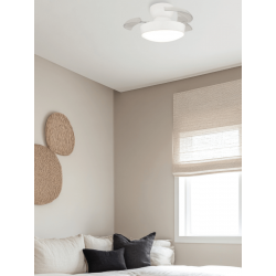 LUBINIS LED ŠVIESTUVAS SU VENTILIATORIUMI 25329 20W BALTAS pigiau