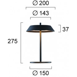 STALINIS LED ŠVIESTUVAS LEONA 12W JUODAS pigiau