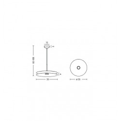 PAKABINAMAS LED ŠVIESTUVAS DISC 12W JUODAS kaina