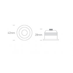 ĮLEIDŽIAMAS LED ŠVIESTUVAS 10103B/W/V 3W BALTAS kaina