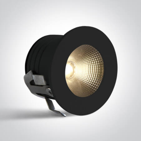 ĮLEIDŽIAMAS LED ŠVIESTUVAS  ONE LIGHT 10103B/B/V 3W JUODAS