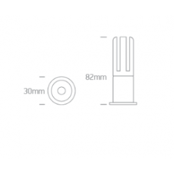 ĮLEIDŽIAMAS LED ŠVIESTUVAS 10103J/W/W 3W BALTAS kaina