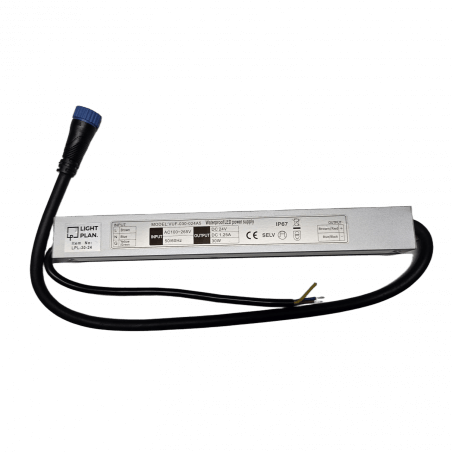 Maitinimo šaltinis su greito pajungimo jungtimi 30W 24V IP65