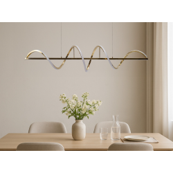 PAKABINAMAS LED ŠVIESTUVAS MEMPHIS 55W AUKSO SPALVOS skubiai