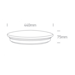 LUBINIS LED ŠVIESTUVAS 62026C/V D44 30W BALTAS kaina