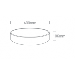 LUBINIS LED ŠVIESTUVAS 62125D/W/V D40 25W BALTAS kaina