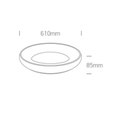 LUBINIS LED ŠVIESTUVAS 62144N/B/V D61 50W JUODAS kaina