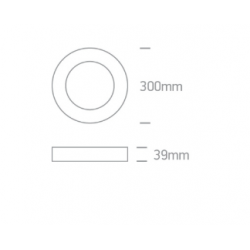 LUBINIS LED ŠVIESTUVAS 62130F/B/V D30 30W JUODAS kaina