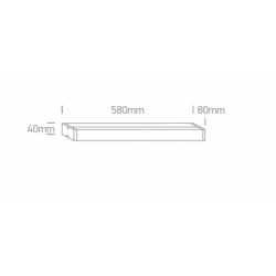 SIENINIS LED ŠVIESTUVAS 38114EL/V 23W CHROMO SPALVOS pigiau