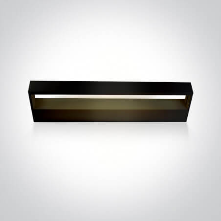 SIENINIS LED ŠVIESTUVAS ONE LIGHT 38010A/B/V L30 12W JUODAS