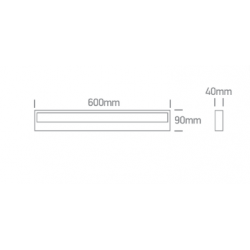 SIENINIS LED ŠVIESTUVAS 38010B/W/V L60 23W BALTAS kaina