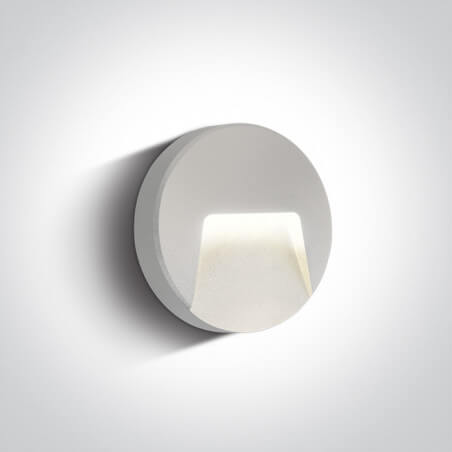 SIENINIS LED ŠVIESTUVAS ONE LIGHT 67414/W/V 3W BALTAS