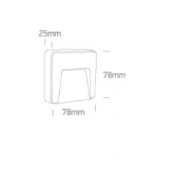 SIENINIS LED ŠVIESTUVAS 67417/W/V 1,5W BALTAS kaina