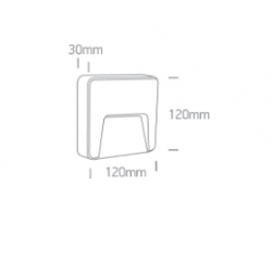 SIENINIS LED ŠVIESTUVAS 67418/AN/V 3W ANTRACITO SPALVOS kaina